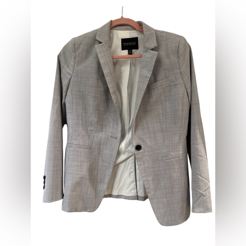 Banana Republic Light Gray Men's Sport Coat